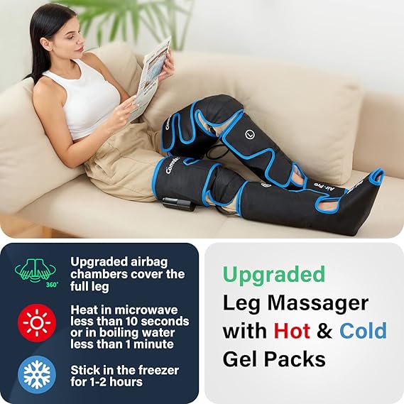 Premium Full Leg Massager for Circulation & Pain Relief | جهاز تدليك الساق بالكامل لتنشيط الدورة الدموية وتخفيف الآلام