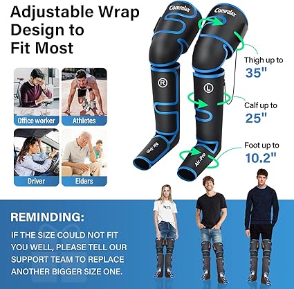 Premium Full Leg Massager for Circulation & Pain Relief | جهاز تدليك الساق بالكامل لتنشيط الدورة الدموية وتخفيف الآلام