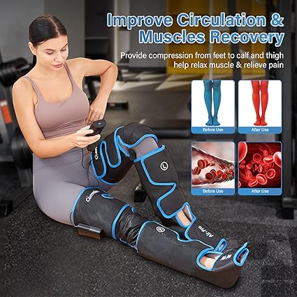 Premium Full Leg Massager for Circulation & Pain Relief | جهاز تدليك الساق بالكامل لتنشيط الدورة الدموية وتخفيف الآلام