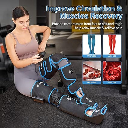 Premium Full Leg Massager for Circulation & Pain Relief | جهاز تدليك الساق بالكامل لتنشيط الدورة الدموية وتخفيف الآلام